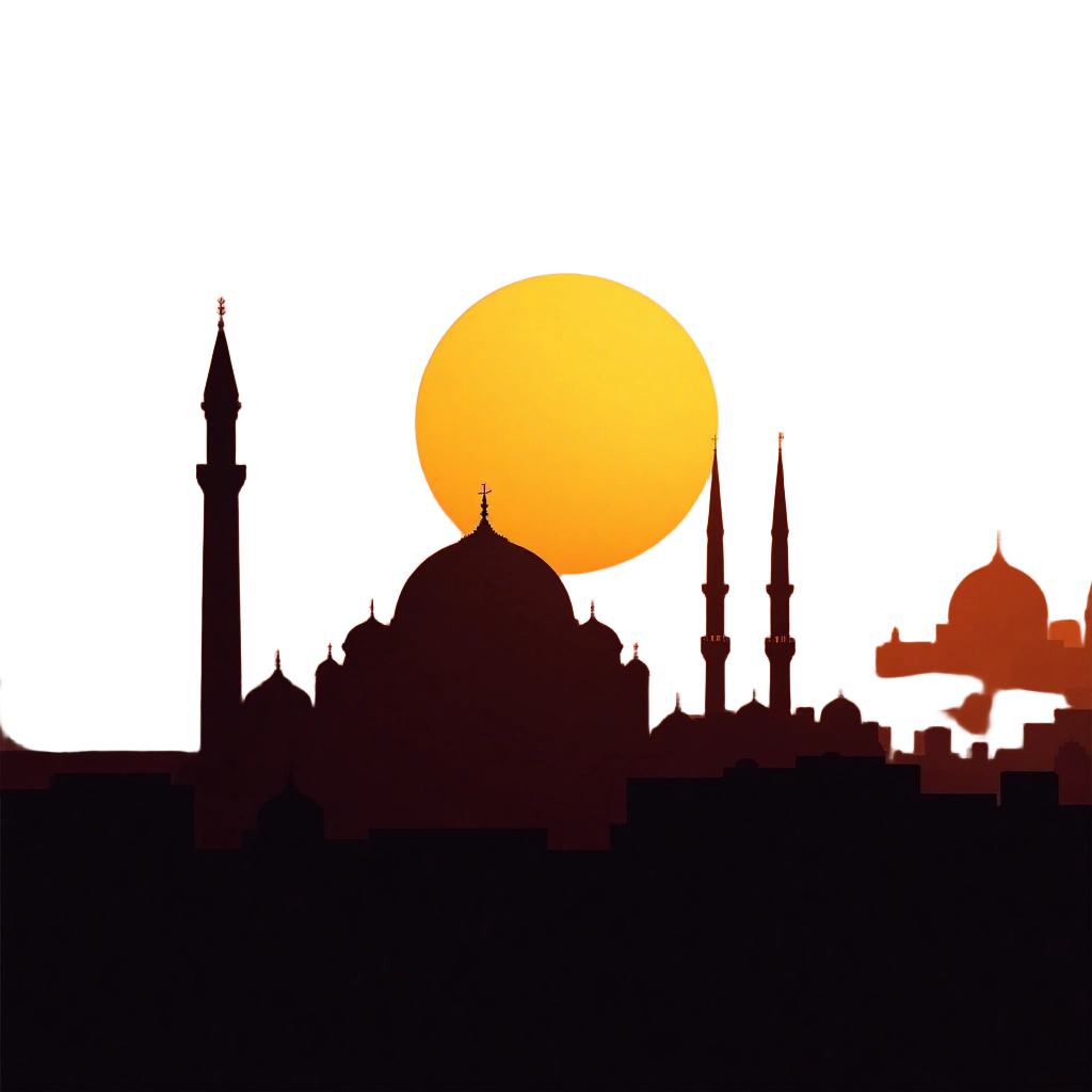 Sunset Over the Mosque